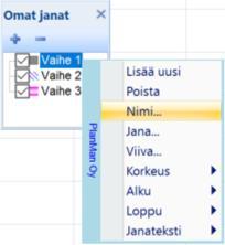 Kalenterialueen aikavälin valintaan lisää suoratoimintoja: Kalenterialueelle aikavälin valintaan on lisätty uusia toimintoja.