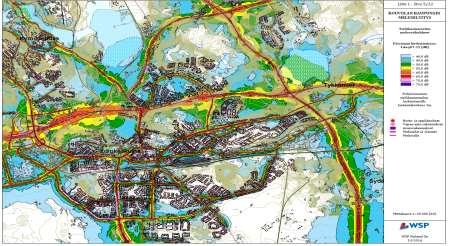Melu Kattavimmat ulkomelua koskevat laskennalliset selvitykset perustuvat ympäristömeludirektiivin kartoituksiin.