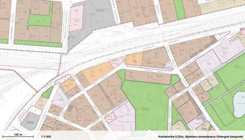 Utdrag ur stamstadens generalplan Detaljplanen II den gällande detaljplanen är området anvisat som järnvägs-, parkerings och gatuområde.