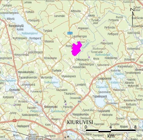 1 TIEDOT HANKKEESTA 1.1 HANKKEEN SIJAINTI Jokisuo sijaitsee Kiuruveden kaupungissa noin 15 km kaupungin keskustasta pohjoiseen. Alue sijoittuu peruskartta-lehdelle nro 3324 07.