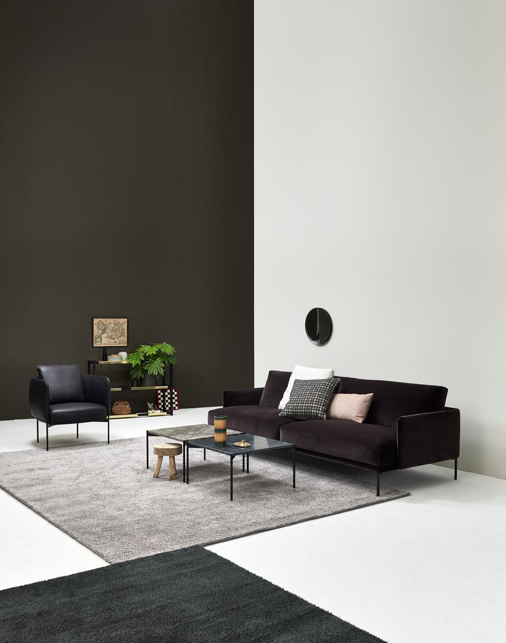 BARON Design: Mats Broberg & Johan Ridderstråle Nahka materiaalina sekä inspiroi että ohjasi Baron-mallin suunnitteluprosessia.