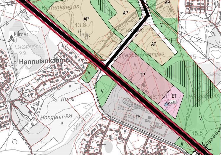 valtatien 8 ja kantatien 88 vaikutuksia tulevaan maankäyttöön ja tarkastellaan valtatien 8 yksityiskohtaista linjausta. Asiaa on käsitelty viimeksi 10.5.