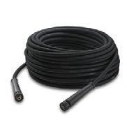 Korkeapaineletku 20 m, DN 8, AVS 2 6.110-032.0 ID 8 315 bar 20 m 20 m high-pressure hose (M 22 x 1.5) with kink protection. With patented rotating AVS trigger gun connector and manual coupling.