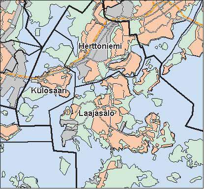 6 Kaakkoinen suurpiiri Copyright Helsingin kaupunki, Kaupunkimittausosasto 41 /23 Asukastiheys h/km2 Asuntojen keskikoko m2 Asuntokuntien keskikoko Korkeakoulututkinto 15 1 3,5 5 12 8 3 4 9 6 2,5 3 6