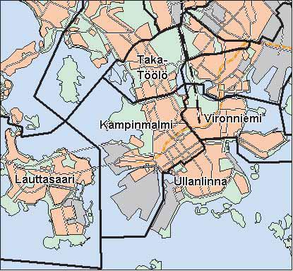 1 Eteläinen suurpiiri Copyright Helsingin kaupunki, Kaupunkimittausosasto 41 /23 Asukastiheys h/km2 Asuntojen keskikoko m2 Asuntokuntien keskikoko Korkeakoulututkinto 15 1 3,5 5 12 8 3 4 9 6 2,5 3 6