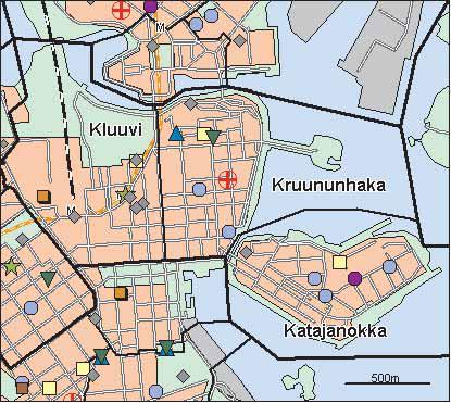 11 Vironniemen peruspiiri Copyright Helsingin kaupunki, Kaupunkimittausosasto 41 /23 Genimap Oy, Lupa L6285/5 Asukastiheys h/km2 Asuntojen keskikoko m2 Asuntokuntien keskikoko Korkeakoulututkinto 15