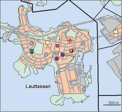 15 Lauttasaaren peruspiiri Copyright Helsingin kaupunki, Kaupunkimittausosasto 41 /23 Genimap Oy, Lupa L6285/5 Asukastiheys h/km2 Asuntojen keskikoko m2 Asuntokuntien keskikoko Korkeakoulututkinto 15