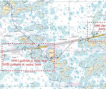 6 22, 24, B645, B647, D701, D711 Muuta Ändra Amend LJUSKOBB Voi olla ajoittain poissa käytöstä. Kan tillfälligt vara ur bruk. May temporarily be inoperative. 59 51.843'N 21 52.452'E 3439, (C4744.