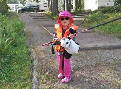 Oikkoset veivät voitot onkikisoissa Naisten sarjan voittaja Riitta Oikkonen.