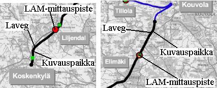 Valtatie 6 leveäkaistatie Koskenkylä - Kouvola leveäkaistaosuuden pituus 54 km käyttöönottovuosi 2004