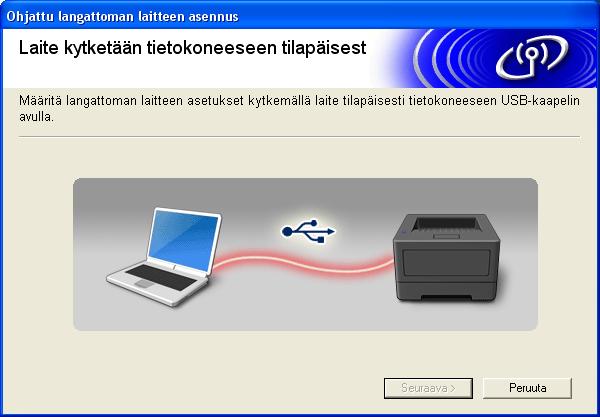 Jos käytät Windows XP -käyttöjärjestelmää ti tietokoneesi yhdistetään lngttomn verkon tukisemn/reitittimeen verkkokpelin vull, sinun on tiedettävä kohdss 10- sivull 18 muistiin kirjoittmsi lngttomn