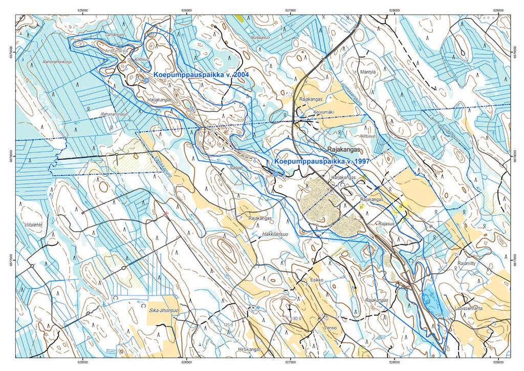 GEOLOGIAN TUTKIMUSKESKUS Harjakankaan pohjavesitutkimus 4 4.12.2014 mutta paikoin tavataan karkeampia kivisen hiekan ja soravaltaisen aineksen alueita.