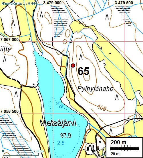 KIURUVESI 65 METSÄJÄRVI 16 Rauh.