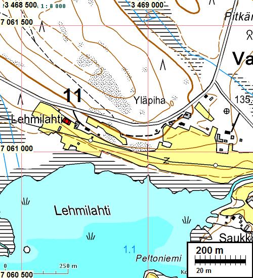 5 Muinaisjäännökset KIURUVESI 11 LEHMILAHTI Rauh.