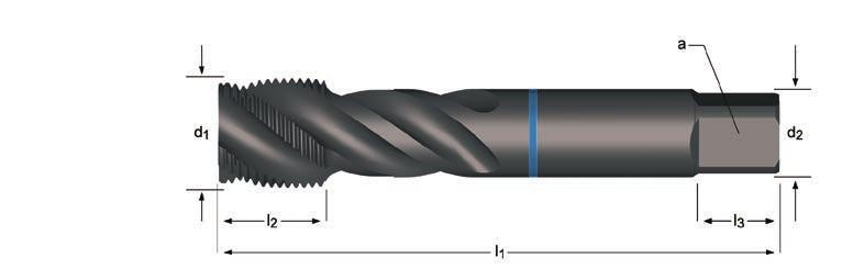 E382 E382 G (BSP) Maskintapp spiralspår 40⁰, Blå Shark G (BSP) Konekierretapit, Lastua nostavat urat 40⁰, Sininen Shark G(BSP) Machine Tap Spiral Flute 40º, Blue Shark G(BSP) Maschi a macchina