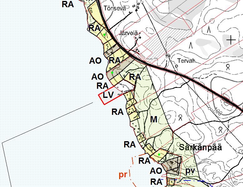 FCG SUUNNITTELU JA TEKNIIKKA OY Kaavaselostus (EHDOTUS) 10 (36) Puruveden rantayleiskaava Puruveden rantayleiskaavassa kaavamuutosalueille on osoitettu seuraavat