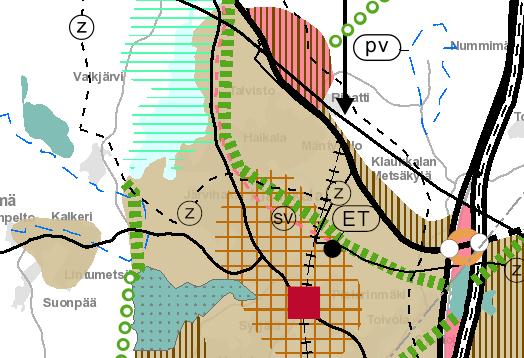 18/37 Kuva 15. Ote Uudenmaan neljännen maakuntakaavan epävirallisesta yhdistelmäkartasta (9.12.2016). Punainen nuoli osoittaa suunnittelualueen likimääräisen sijainnin.
