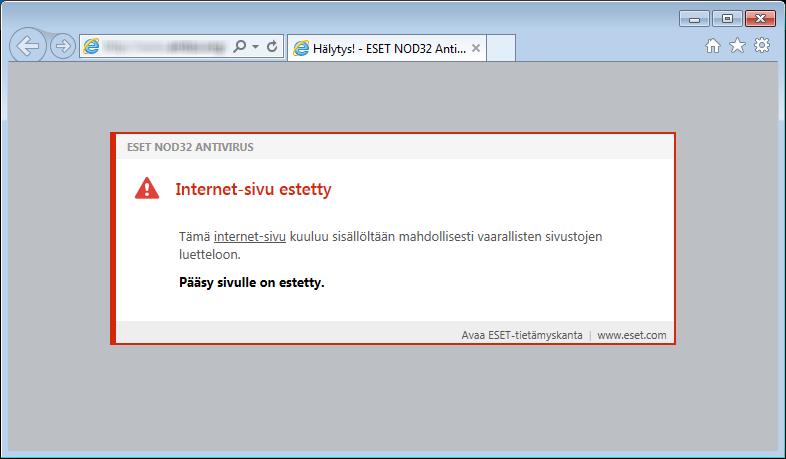 4.2.1 Internet-käytön suojaus Internet-yhteyksien muodostaminen kuuluu henkilökohtaisen tietokoneen vakio-ominaisuuksiin.