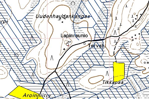 23 RAAHE 22 UUDENHAUDANKANGAS esihistoriallinen tunnistamaton: röykkiö 2441 07 KETUNPERÄ x: 7164 44 y: 2528 17 z: 45 p: 7166 50 i: 3384 41 Purhonen P