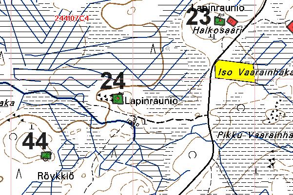 25 RAAHE 24 HALKOSAARESTA LOUNAASEEN esihistoriallinen tunnistamaton: röykkiö 2441 07 KETUNPERÄ x: 7163 42 y: 2528 94 z: 45 p: 7165 45 i: 3385 13 Purhonen