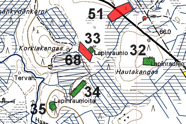 53 RAAHE 68 KORKIAKANKAASTA ITÄÄN 2 kivikautinen asuinpaikka 2441 10 KOPSA x: 7164 60 y: 2531 67 z: 61 ±1 m p: 7166 50 i: 3387 92 Jussila T 2006 inventointi Löydöt: KM