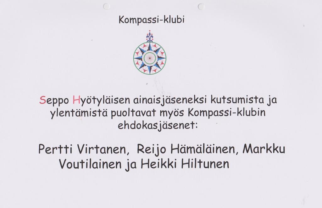 2013 Kymmenennen varakommodorin nimityskirja Itä-Suomen alaosaston