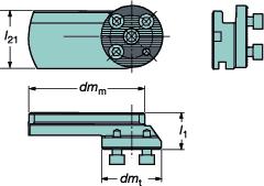 CoroTurn nternal machining oring bars and exchangeable cutting heads Sisäpuolinen koneistus sorvauspuomit ja vaihdettavat teräpäät -pikavaihtojärjestelmällä varustetut värinävaimennetut ja