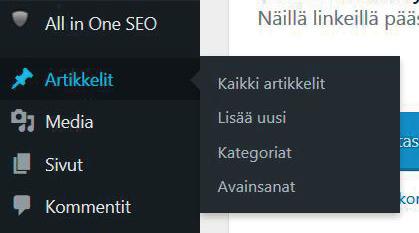 Muista hakusanaoptimoinnin ja artikkelikuvan lisäämisen jälkeen tallentaa ja esikatsella ennen kuin