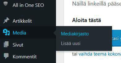 Forte-kotisivujen päivitysohje Mediakirjasto/kuvien ja tiedostojen lisääminen 7