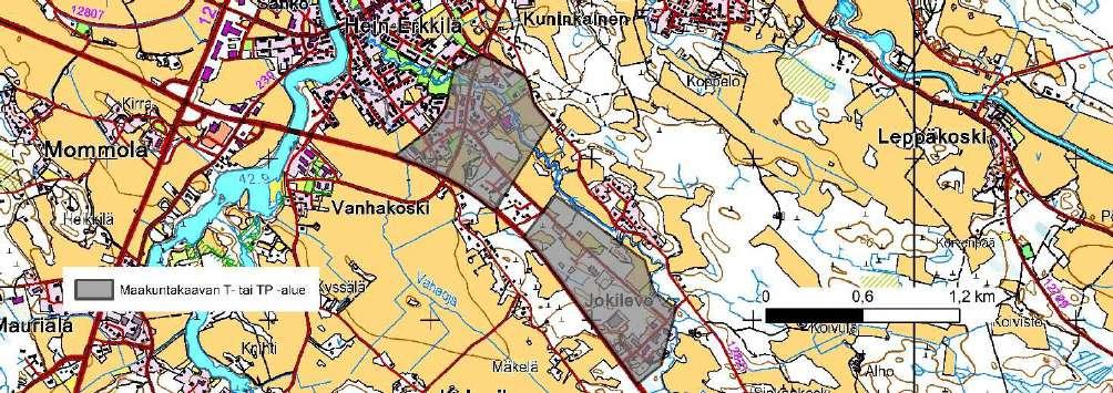 Se on seudullisesti merkittävä teollisuuden keskittymä, erityisesti elintarviketeollisuuden alalla. Yleiskaavassa alue on osoitettu T-merkinnällä teollisuus- ja varastoalueeksi.
