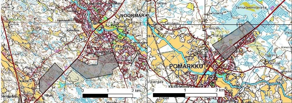 alueen kaavoitustilanne mahdollistaa teollisuuden toimintojen sijoittumisen.