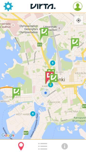 3.4 Virtapiste-sovellus Virtapisteen avoimessa mallissa mikä tahansa taho voi toimia latauspisteen omistajana: energiayhtiö, kaupunki, pysäköintipalveluyritys, autoliike, hotelli, kauppaketju tai