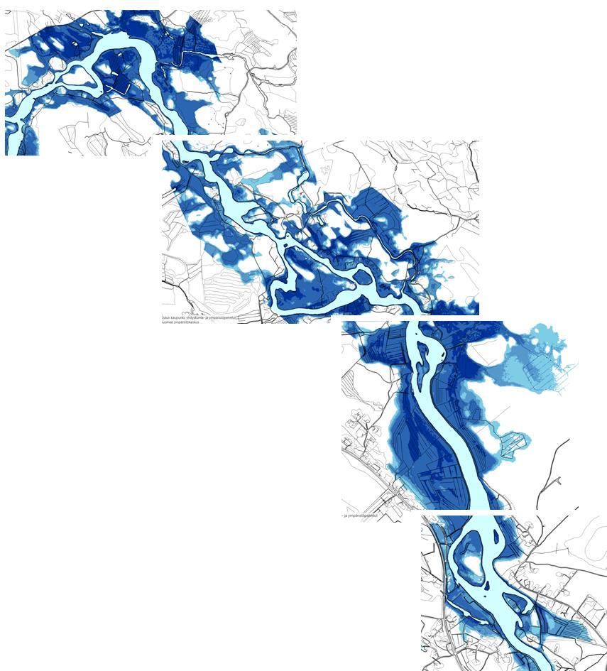 Mallinnus on katsottavissa SYKE:n sivustolla tulvakarttapalvelussa.