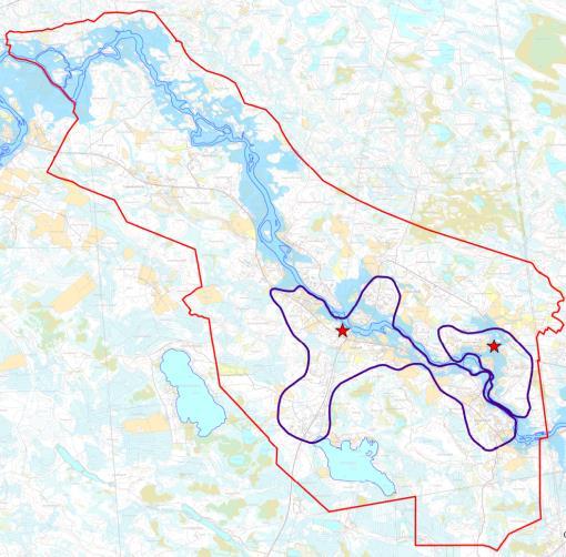 lähiympäristöt, jotka ovat perinteisesti kylärakenteen ydinaluetta ja joissa yleensä täyttyvät useimmat parhaiten rakentamiseen soveltuvien