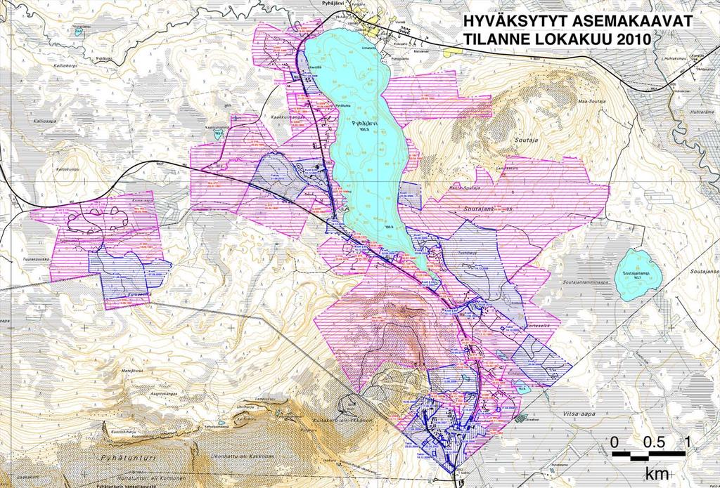 Pyhä-Luosto yleiskaava, osa-alue 6, Pyhäjärven kylän alue osallistumis- ja arviointisuunnitelma 22.11.2016 Kuva 10.