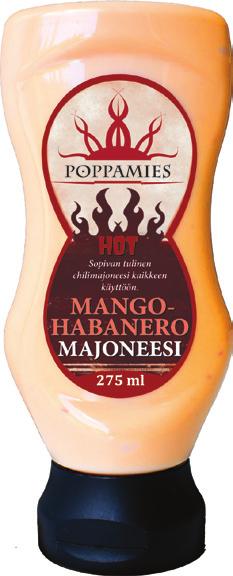Sopivan tulisessa majoneesissa on mukana myös habaneroa, tulisuudeltaan kuitenkin maltillisesti 3/10.
