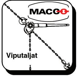 Macco Viputaljat Kapasiteetit 750 kg - 6000 kg Käyttöohjeet Macco OY MACHINE