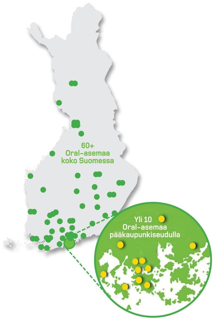 Oral tänään Oral tänään Valtakunnallinen ja suurin ketjukonseptilla