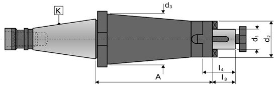 KOMBI-otsatuurna DIN 2080, DIN 6358-Form A Malli 10.