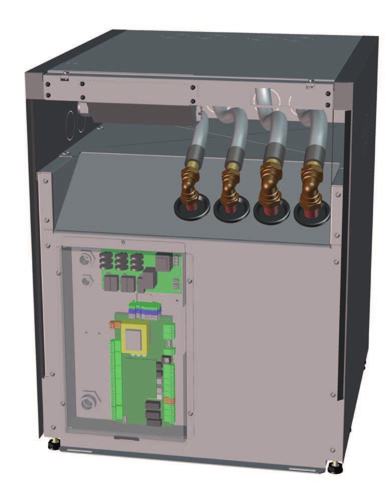 Asennus Putkiliitäntä CTC EcoZenith i250 H (Kuvassa tuotteen takapuoli) 1.