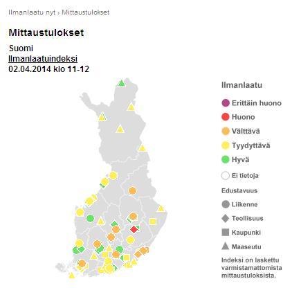 TAMPEREEN ILMANLAATU 2013 Päästöt ja ilmanlaadun