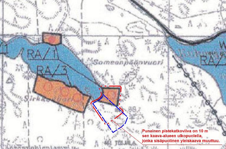 Yöveden-Louhiveden alueen rantaosayleiskaava Pienialainen suunnittelualue on nykyisessä yleiskaavassa