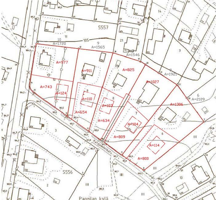 Tonttijakovaihtoehdot alustavasti 2012 2.2 Selvitys suunnittelualueen oloista 2.2.1 Alueen yleiskuvaus Suunnittelualue sijaitsee Pappilan kaupunginosassa Katajamäenkadun ja Huunalankadun risteyksestä noin 50 metriä itään.