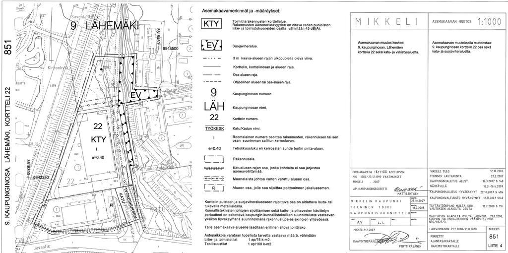 LIITE: ASEMAKAAVAOTE JA