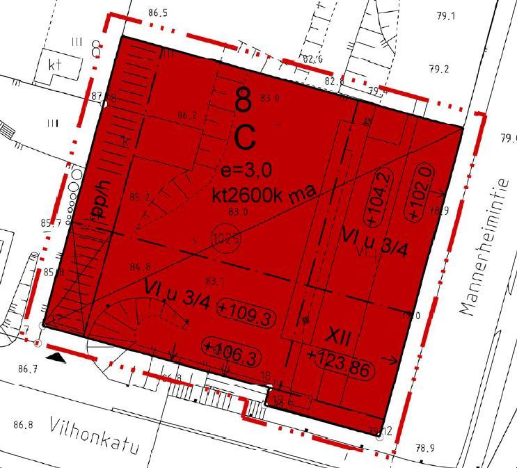 KIINTEISTÖ- JA KAAVATIEDOT NEWSEC VALUATION OY 7 Asemakaavan muutosehdotus Asemakaavaehdotus Tontti on arvioitu voimassa olevan asemakaavan lisäksi 14.8.