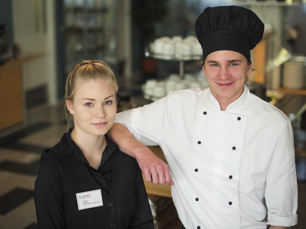 RAVINTOLA JA CATERINGALAN PERUSTUTKINTO KOKKI, TARJOILIJA Kokki loihtii herkullisia annoksia erilaisiin tilaisuuksiin.