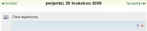 Kalenterimerkintä voidaan aktivoida toistumaan viikoittain tietyn viikkomäärän ajan. Merkintä talletetaan valitsemalla Tallenna muutokset.