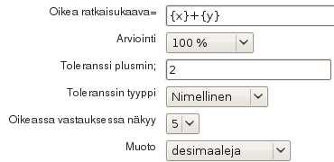 Lasku-tehtävän avulla voidaan tehdä matemaattisia kaavoja käyttäen kaavoissa tuettuja operaattoreita, kuten + lisää - vähennä * kerto / ja ** eksponentti, esim. 2**3=8 sqrt(x) neliöjuuri, esim.