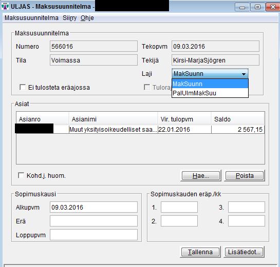 37 velalliselle palkan vastoin maksukieltoa, saattaa syyllistyä RL 16:10.1:n 4 kohdan mukaiseen rikolliseen tekoon. (Linna 2008, 129.) Maksusuunnitelma tulee laatia harkiten ja huolellisesti.