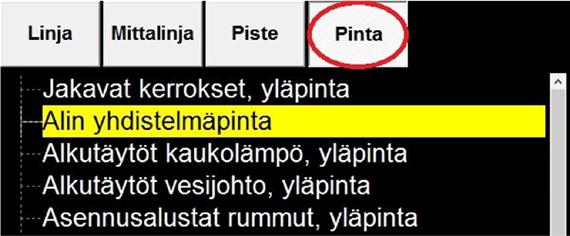 3.2 LandNova 19.9.2017 3 PINTAMALLIT (alue ja väylä) Malli- välilehti Perinteisesti työkoneessa tiedot on näytetty kuljettajalle tiedostokohtaisesti.